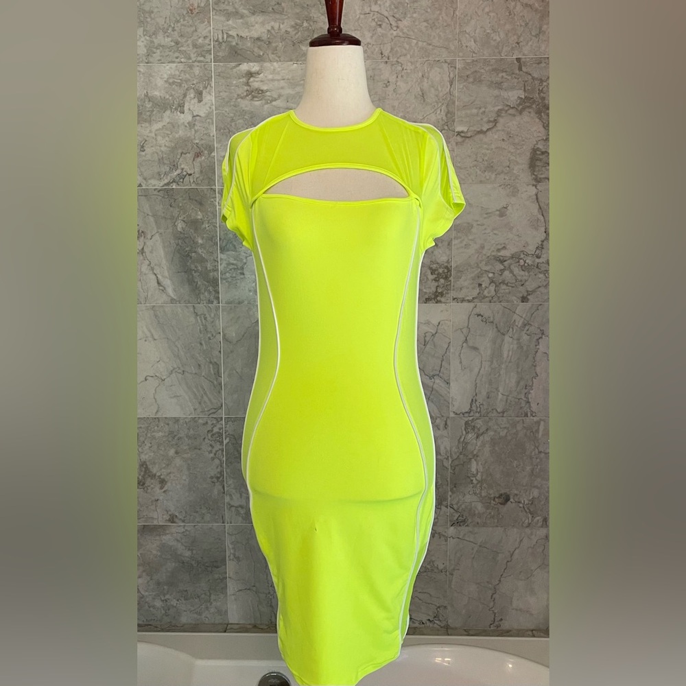 Fashion Nova Neon All About Bling Mini Dress - Picture 2 of 8